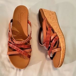 Skechers wedge sandals 10